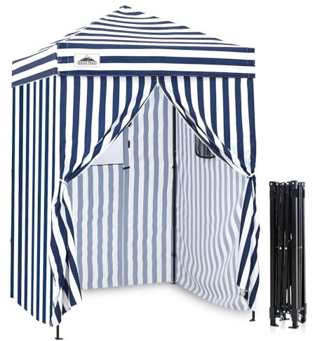 EAGLE PEAK EAGLE PEAK Flex, ultrakompaktes Pop-Up-Baldachin, Sonnenschutz, Umkleidekabine, tragbare Sichtschutz-Baldachin, Cabana, 1,5 x 1,5 m, Baldachin, Zelt, für Pool, Mode-Fotoshootings, oder