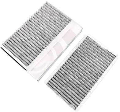Innenraumfilter mit 2Pcs Auto Kabine Filter Klimaanlage Für E60 E61 E63 Touring 520d 520i 523 525xi 530 535 635ci OE:64319171858 Aktivkohle Kabinenluftfilter