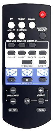 FSR82 ZK77690 Ersatz Fernbedienung für Yamaha TV Surround System SRT-1000 SRT1000