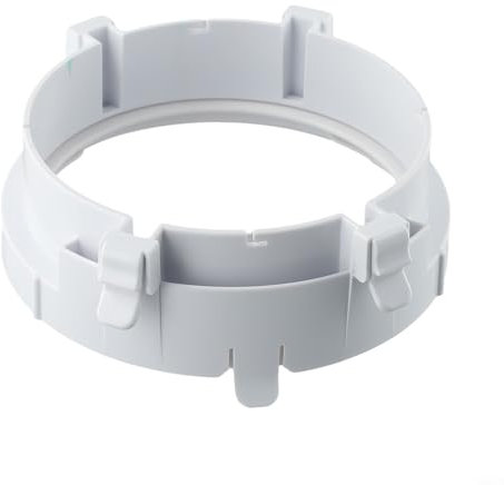 Kit de conector de manguera de escape de aire acondicionado portátil, accesorio de conducto de tubo de interfaz para unidades de CA móviles, material de polipropileno blanco (A1-150 circular)