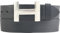 BELTINGER Designer Gürtel HENRY aus Vollrindleder 4 cm | Eleganter Ledergürtel für Damen und Herren 40mm | Silber glänzend | Dunkelgrau 120cm