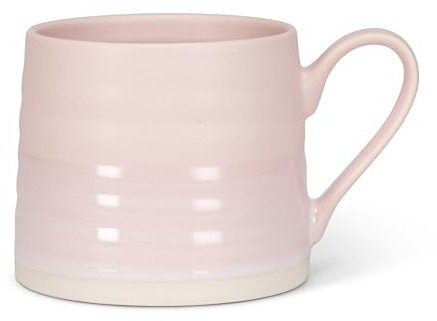 Abbott Collection Light Pink Ridged Mug - Stoneware, 3 H (14oz)