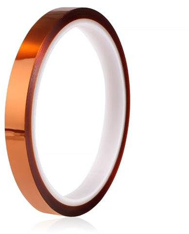 YIXISI 12mmx33m Kapton Tape, Hohe Temp Tape, Hohen Temperaturen Hitzebeständig Klebeband, Polyimid Film Klebeband