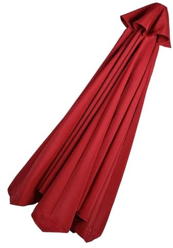 ILiemao Ersatzbespannung 3.5m-2m Polyester 8/6 Streben Sonnenschirm Ersatzbezug Uv Schutz Windfest Strand Terrasse Garten Marktschirm Ersatzdach(P15,11.5ft 350 cm 8 Ribs)