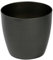Waste Paper Basket Dust Bin Round Plastic Small Modern Style Home Office 6 colorus (Black Matt, 30 cm)