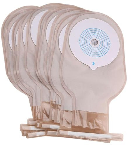 Agwuoetr Stoma Beutel Einteilige Entleerbare Beutel für die Kolostomie Ileostomie Stoma Pflege 20-60 Mm Wirtschaftliche Abfluss Ventil Kolostomie Beutel