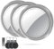 QCOQ Air Tracker Tags-3 Pack, Gray | Smart Bluetooth Tags Compatible with Apple Find My (iOS Only), Item Locator with Protective Case/Keychain for Keys/Luggages/Wallets/Suitcases, Replaceable Battery