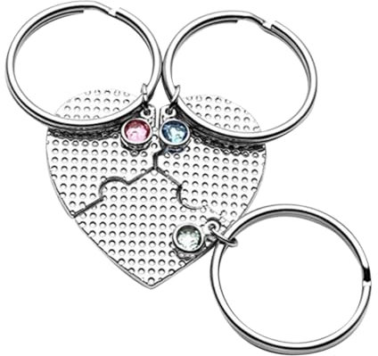 Healvian 1Satz Herz Schlüsselanhänger Mit Teiliges Puzzle Design Als Für Freundinnen Praktischer Taschenanhänger Langlebig Leicht