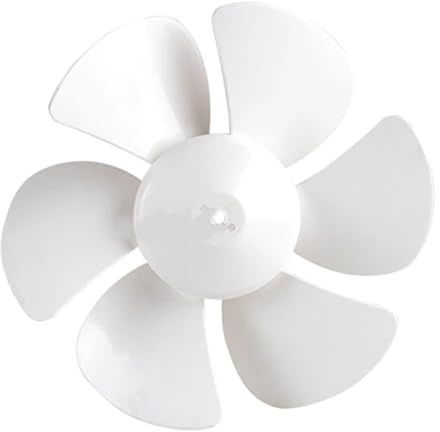 Plastic Fan Blade Replacement, 6 8 10 12 White Bathroom Fan Blades(12 inches)