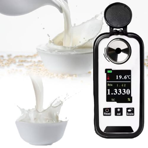 Refractómetro digital para calostro de vaca lechera, probador de contenido de proteínas de mano, medición rápida de 3 segundos, esencial para el análisis nutricional del ganado