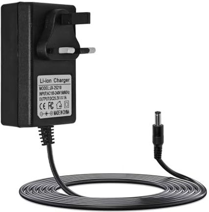 Vmoomax Universal 25.2V 1A Massage Gun Charger Adapter with LED Indicator, Wide Voltage Compatibility Replacement Power Supply for Electric Massagers, Stable Charging Cable for Home Fitness