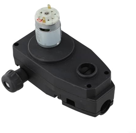 MIG Welder Wire Feeder Motor Assembly 12V/24V for 0.6-1.0mm Wire, Compact Low Noise Feed Mechanism for Lightweight Welding Machines, Black(12V)