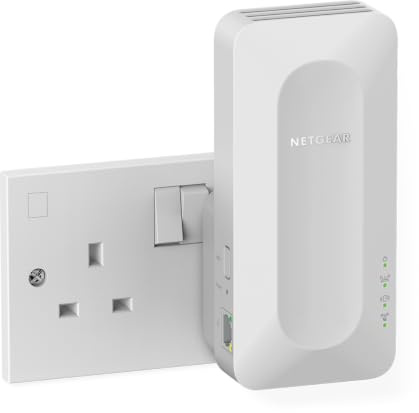 NETGEAR WiFi 6 Mesh Extender Booster (EAX17), Add up to 1,500 sq. ft. and 20 Devices, With up to 3Gbps Speed