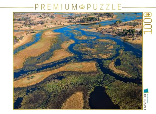 CALVENDO Puzzle Im Okavango-Delta bei Bukwi Island | 1000 Teile Lege-Größe 64 x 48 cm Foto-Puzzle für glückliche Stunden