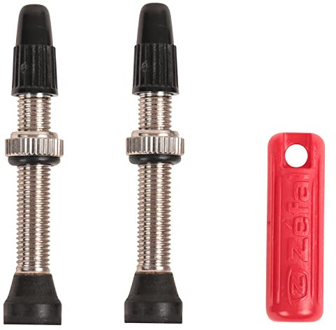 ZEFAL Unisex Tubeless Valves Fahrradventile, Schwarz, 45 mm