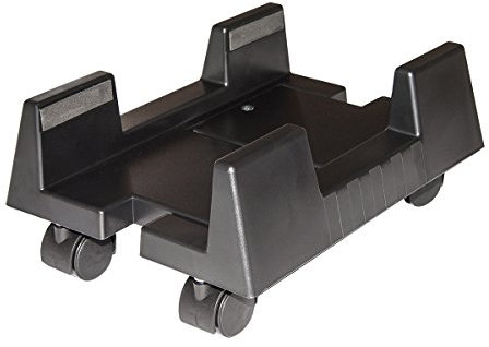 LINK LKSUPN Supporto Computer Verticale con Ruote, Nero