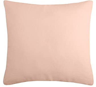 LOVELY CASA Duo Kissen Uni 40 x 40 cm, Baumwolle, Pulver, 45 x 45 x 10 cm