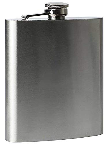 Petaca de acero inoxidable con bolsillo para botellas de whisky de 1 4 5 6 7 8 9 10 18 oz.