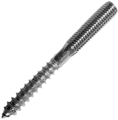 MegaHaustechnik 5 Stück Stockschrauben M8 x 150mm aus Edelstahl V2A silber, Größe M8 Durchmesser 8mm, Länge 150mm, Gewindestifte Schraubstifte Doppelgewinde Metrisches und Holzgewinde INOX