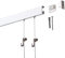 20 Meter (10 x 2m) SOFT-RAIL® Bilderschienen Set BUDGET (M), Silber-matt eloxiert, versch. Längen und Farben
