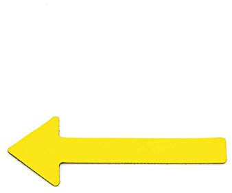 Magnetpfeile für Sachverständig/Einfarbig / 6 cm, KFZ Gutachter, Präsentationen, Projektarbeiten, Gutachten (Gelb, 15 Pfeile)