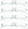 LifeArt Lesebrillen, Blaulicht-Blockierbrille, Computer-Lesebrille für Damen und Herren, Brillengestell mit rechteckigem Mode-Design (4 Transparent, 1.50)
