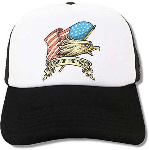 American Eagle USA Stars and Stripes Trucker Cap Baseball Hat