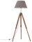 vidaXL Teak Massiv Stativlampe Höhenverstellbar Vintage Retro Standleuchte Stehlampe Stehleuchte Standlampe Lampe Leuchte Honigbraun Grau 141cm