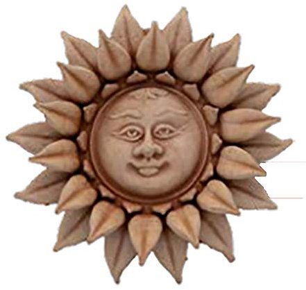 ANTICO MESTIERE Decorazione Sole Petali CM.10 Girasole in Terracotta