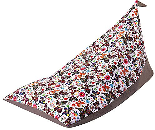 Sitzsack für Stofftiere, Spielzeug-Aufbewahrungstasche, Organizer, weicher Samt, Stuhl, Sofasitz mit Reißverschluss, Sitzsack für Kinder, extra groß, 200 l, nur Bezug (B)