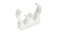 Talon Wrap Over Hinged Double White Pipe Cable Clip 15 mm Multiple Quantities (15)