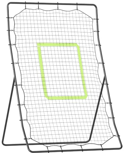 HOMCOM Baseball Rebounder Net for Teens Adults Game Spot Softball Training Aid Practice Target
