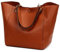 ELMAIN Tragetaschen für Frauen,PU-Leder-Umhängetasche mit Griff oben Satchel-Tasche Shopper-Tasche für Frauen (Schwarz) khaki