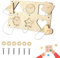 Yeemeen Montessori Busy Board für Kleinkinder - DIY Zubehör aus Holz für Frühkindliche Bildung und Eltern-Kind-Interaktion