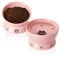Sweejar Home Raised Cat Bowls Set, Tilted Food Bowl and Deep Water Bowl, Stress Free Elevated Cat Food Bowls, Protect Cat's Spine, Ceramic Pet Bowl Collection for Cats and Small Dogs, Set of 2 (Pink)