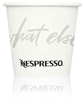 Nespresso Espresso Bicchieri di carta usa e getta On The Go Formato 110 ml, 50 Pezzi