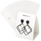 G2PLUS 50 Stück Stehend Ohrring Display Karten Weiß Ohrring Halter Karten, Schmuck Display Kraftpapier 23.9x6.3CM DIY Ohrstecker und Schmuck Display