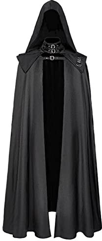 Robe Médiévale Femme Blanche Broche en Laiton délicate Cape en Laine médiévale Cape du Diable Robe Cape Ensemble de Deux pièces