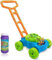 Aggloz | Lawn Bubble Mower | Push Along Toy Lawnmower for Kids and Toddlers with Bubble Machine | Bubble Solution Included | Gift Idea for Children from Age 3 | Garden Play Tools & Accessories