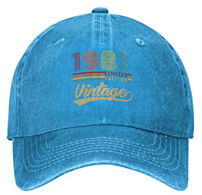 874 Baseballkappe 40 Jahre Jahrgang 1982 Basecap Baseball Retro Baseball Cap Unisex Baseball Kappe Für Athletic Sport Ausflug