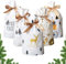 50 Stücke Geschenkbeutel Weihnachten,Geschenkverpackung Weihnachten mit Band&mit Kordelzug,Weihnachtstiiten Klein,Süßigkeiten Taschen,Weihnachtstüten Süßigkeiten Plastik Tasche für Hochzeit Frohe