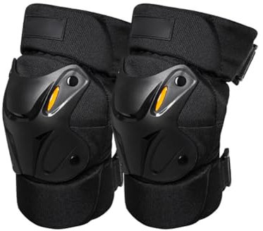 Uposao Rodilleras coderas motocicleta hombre motocross rodilleras adultos rodilleras de espuma EVA doble capa antideslizante cierre de velcro resistente equipo de protección para ciclismo senderismo