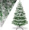 KESSER® Weihnachtsbaum künstlich PE 210cm mit 1246 Spitzen Mit Schnee, Tannenbaum künstlich Edeltanne Schnellaufbau inkl. Christbaum-Ständer, Weihnachtsdeko – PE grün 2,1m Tanne Weihnachten