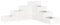 vidaXL Solid Wood Pine Corner Garden Planter- 4-Tier White Planter for Garden, Balconies, Decks, Terraces