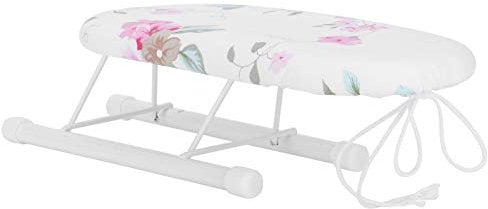 Enforose Ironing Board Sleeve Arm, Mini Ironing Board Foldable Sleeve Cuffs Collars Ironing Table Travel Portable Ironing Board(flower)