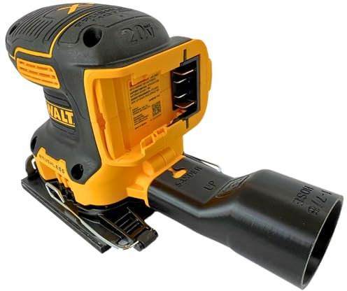 Sander Vacuum Adapter for DeWalt 1/4 Sheet Palm Sanders DCW200 DCW210 - Shop Vac Attachment for Dust Collection (1-7/8) by 1058Designs
