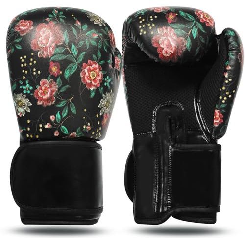 Boxhandschuhe Damen Kickboxen Frauen Box Handschuhe Punchinghandschuhe 8 10 12 14 oz Kickboxhandschuhe Handschuh für Boxen Training Kampfsport Sandsack MMA Sparring (10oz, Cyan)