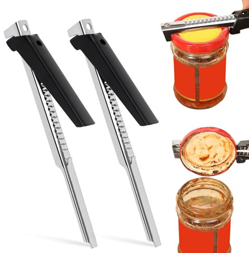 Effortless Arthritis Jar Opener, 2Pcs Can Opener Bottle Opener for Seniors Adjustable Handle Arthritis Glass Lid Opener Tin Opener Jar Openers for Arthritis Hands