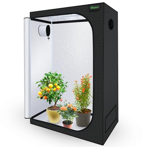 BOSYTRO Grow Box, Grow Tent, Tenda per Coltivazione Indoor 120 x 60 x 180CM di Tenda Idroponica Adatta per la Coltivazione di Un'ampia Gamma di Frutta e Verdura all'interno o all'esterno