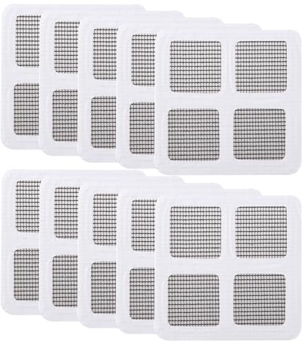 IKOPFLN 50 Pièces Attrape Cheveux Douche, Filtre douche, Filtre douche cheveux, Filtre Cheveux Douche,Drain Sticker Jetables,éviter Les Drains Bouchés,pour Salle De Bain évier De Cuisine